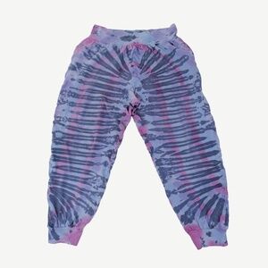 Tye Dye Harem Pants Karma Circle Parachute Pantaloons Baggy Relaxed Fit